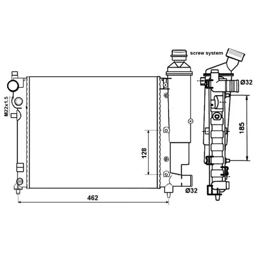 Chladič motora 58067 /NRF/ - obr. 4