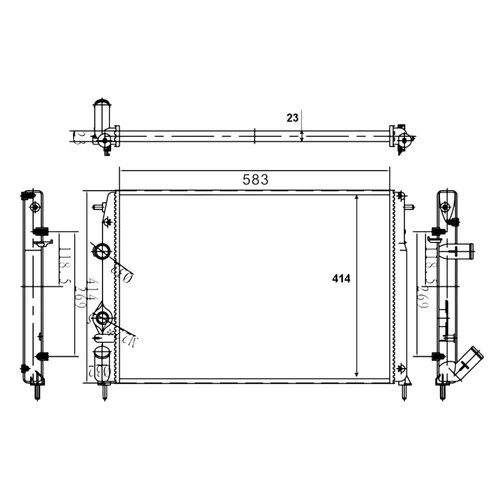 Chladič motora 58106A /NRF/ - obr. 4