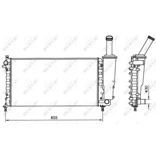 Chladič motora 58171 /NRF/ - obr. 3