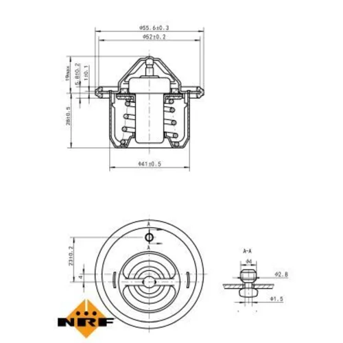 Termostat chladenia 725152 /NRF/ - obr. 4