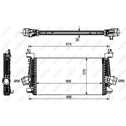 Chladič plniaceho vzduchu 30269 /NRF/ - obr. 4