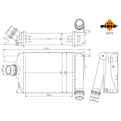 Chladič plniaceho vzduchu 30379 /NRF/ - obr. 3