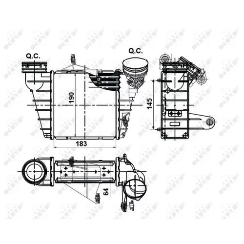 Chladič plniaceho vzduchu 30476 /NRF/ - obr. 7