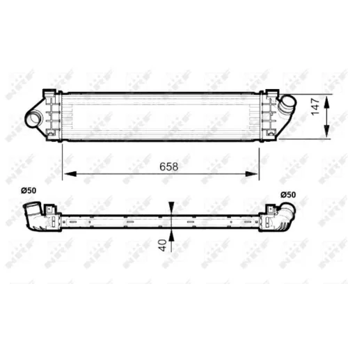 Chladič plniaceho vzduchu 30515 /NRF/ - obr. 4