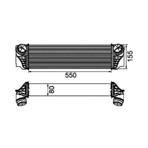 Chladič plniaceho vzduchu 30793 /NRF/ - obr. 4