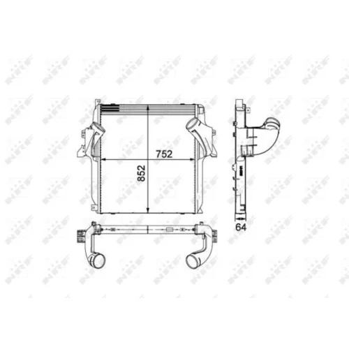 Chladič plniaceho vzduchu 30905 /NRF/ - obr. 4
