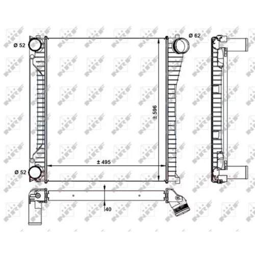 Chladič plniaceho vzduchu 30929 /NRF/ - obr. 4