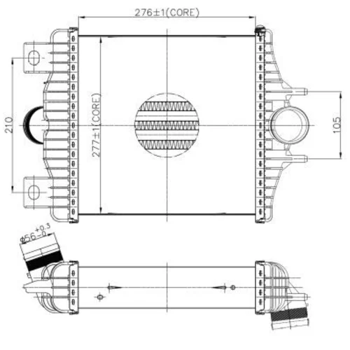 Chladič plniaceho vzduchu 30988 /NRF/ - obr. 4