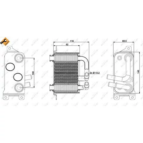 Chladič oleja automatickej prevodovky 31191 /NRF/ - obr. 4
