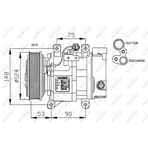 Kompresor klimatizácie 32145G /NRF/ - obr. 4