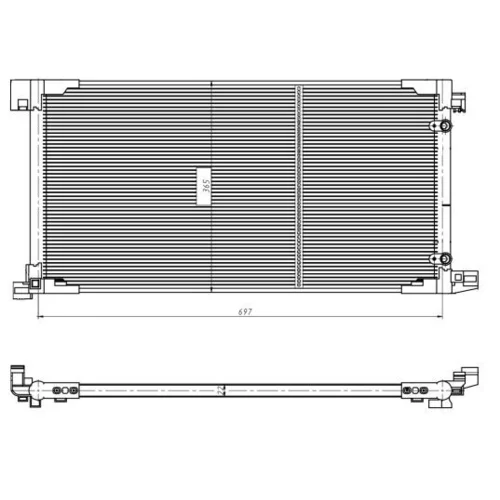 Kondenzátor klimatizácie 350449 /NRF/ - obr. 5