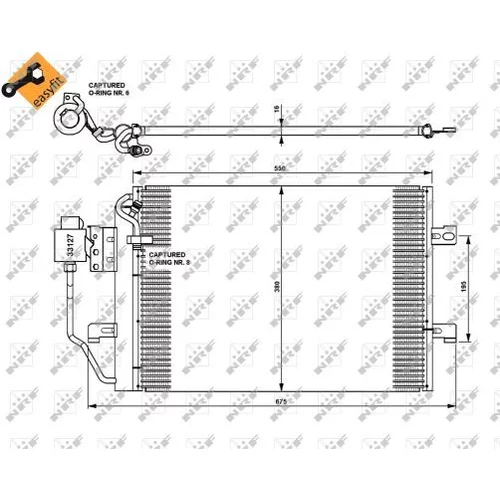 Kondenzátor klimatizácie 35309 /NRF/ - obr. 5
