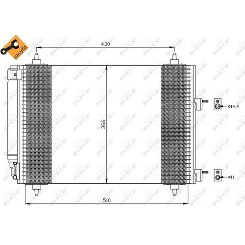 Kondenzátor klimatizácie 35445 /NRF/ - obr. 4