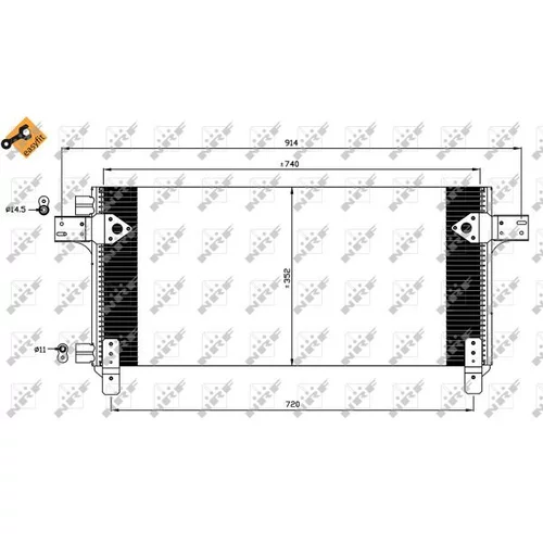 Kondenzátor klimatizácie 35620 /NRF/ - obr. 5
