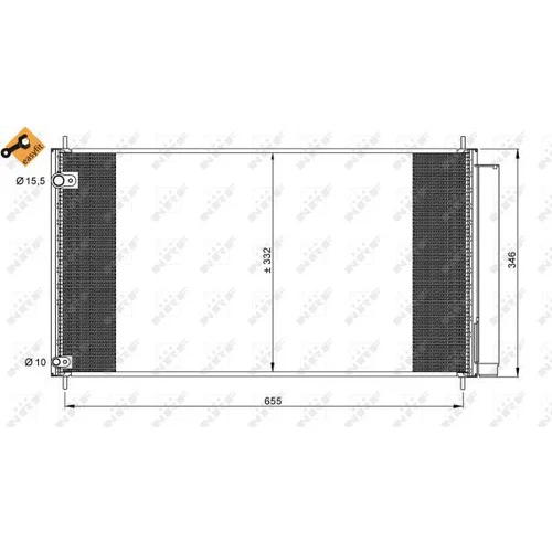 Kondenzátor klimatizácie 35838 /NRF/ - obr. 5