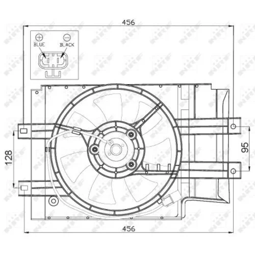 Ventilátor chladenia motora 47472 /NRF/ - obr. 1