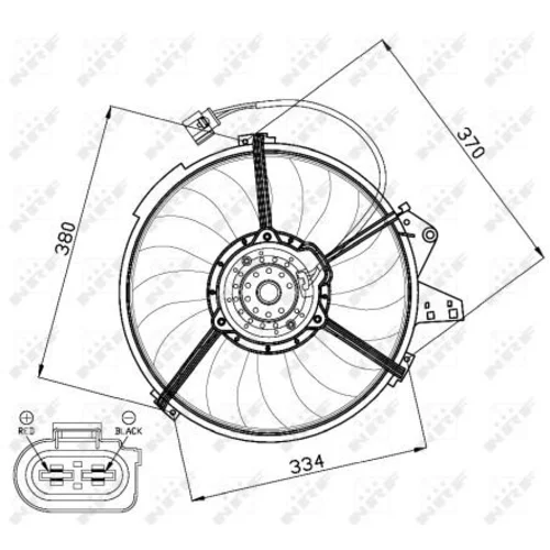 Ventilátor chladenia motora 47474 /NRF/ - obr. 2