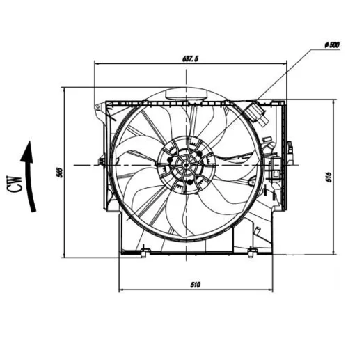 Ventilátor chladenia motora 47923 /NRF/ - obr. 4