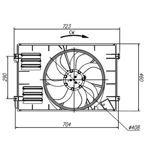 Ventilátor chladenia motora 47925 /NRF/ - obr. 4