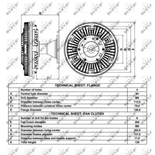 Spojka ventilátora chladenia 49014 /NRF/ - obr. 4