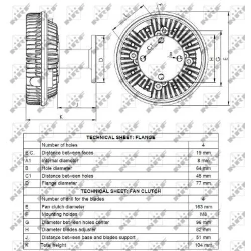 Spojka ventilátora chladenia 49129 /NRF/ - obr. 4