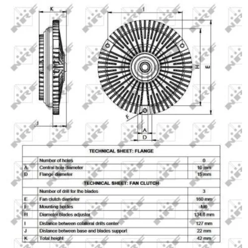 Spojka ventilátora chladenia 49536 /NRF/ - obr. 4