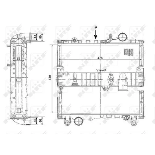 Chladič motora 503342 /NRF/ - obr. 4