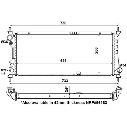 Chladič motora 507522 /NRF/ - obr. 5