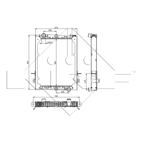 Chladič motora 509585 /NRF/ - obr. 4