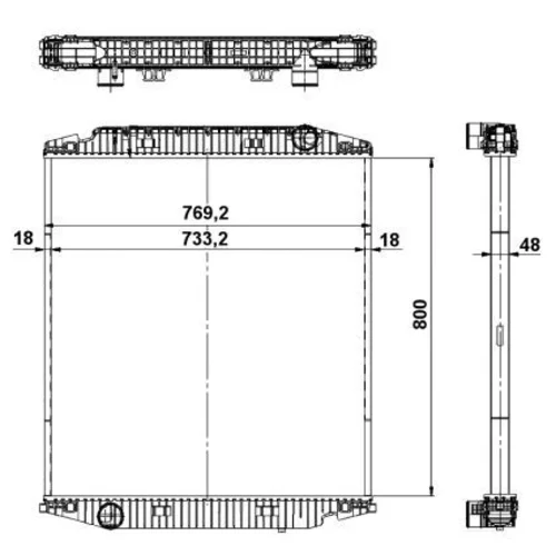 Chladič motora 539567 /NRF/ - obr. 4