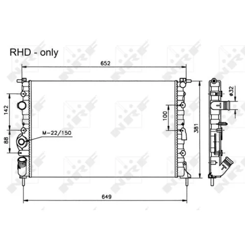Chladič motora 58025 /NRF/ - obr. 3