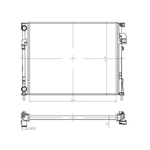 Chladič motora 58332A /NRF/ - obr. 4