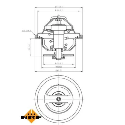 Termostat chladenia 725101 /NRF/ - obr. 4