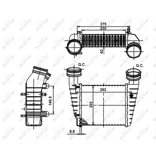 Chladič plniaceho vzduchu 30138A /NRF/ - obr. 4