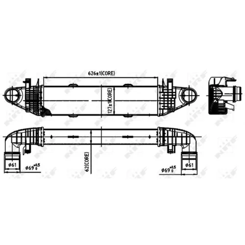 Chladič plniaceho vzduchu 30314 /NRF/ - obr. 4