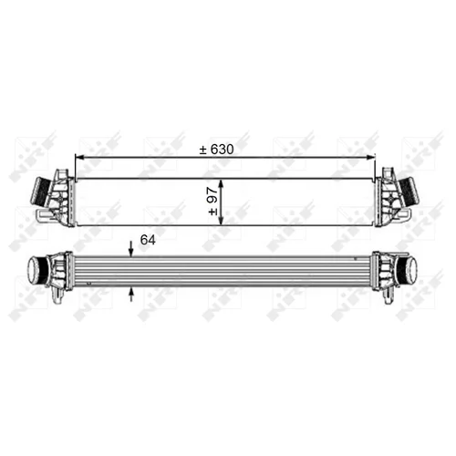 Chladič plniaceho vzduchu 30540 /NRF/ - obr. 4