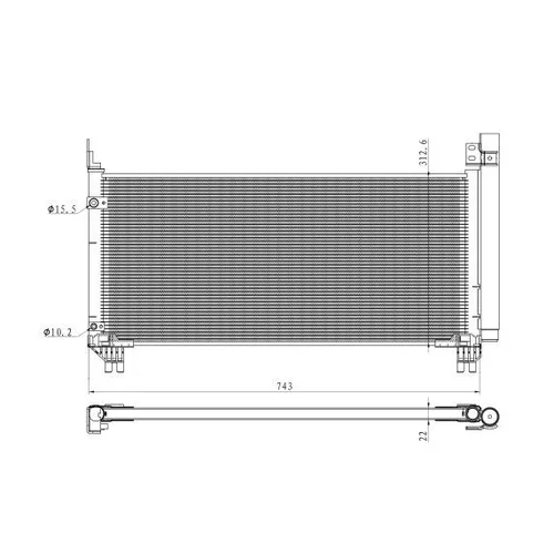 Kondenzátor klimatizácie 350466 /NRF/ - obr. 5