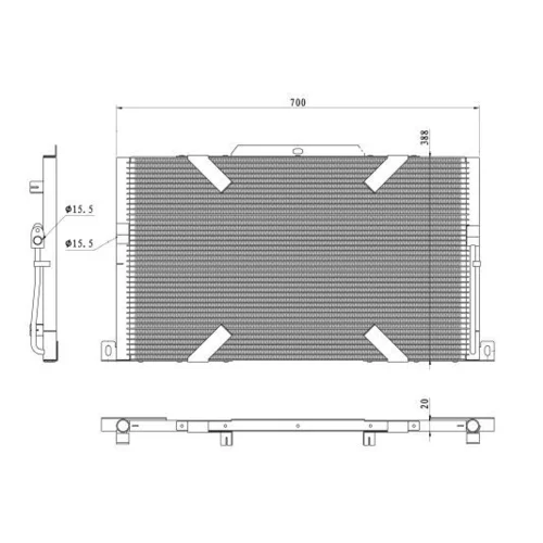 Kondenzátor klimatizácie 350489 /NRF/ - obr. 5