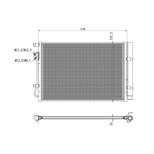 Kondenzátor klimatizácie 350492 /NRF/ - obr. 5