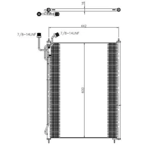 Kondenzátor klimatizácie 350503 /NRF/ - obr. 4