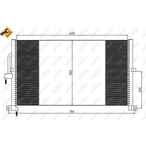 Kondenzátor klimatizácie 35603 /NRF/ - obr. 5