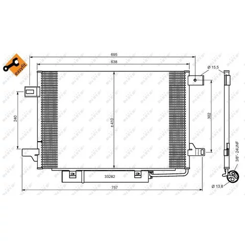 Kondenzátor klimatizácie 35758 /NRF/ - obr. 4
