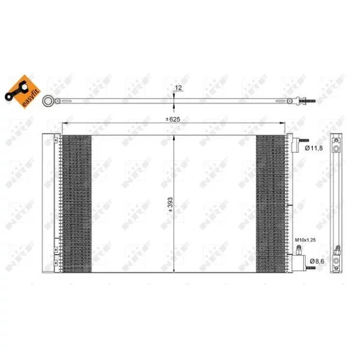 Kondenzátor klimatizácie 35912 /NRF/ - obr. 3
