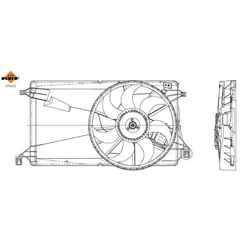 Ventilátor chladenia motora 470112 /NRF/ - obr. 5