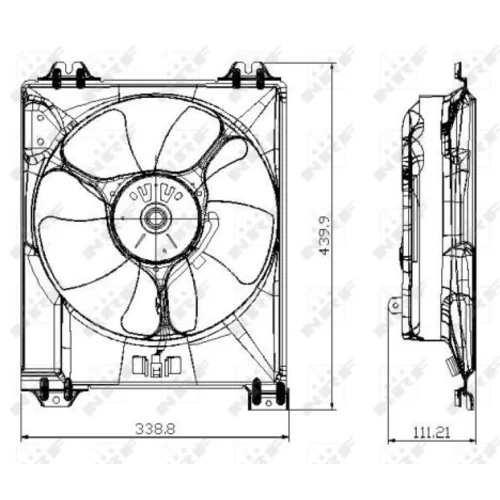 Ventilátor chladenia motora 47677 /NRF/ - obr. 5
