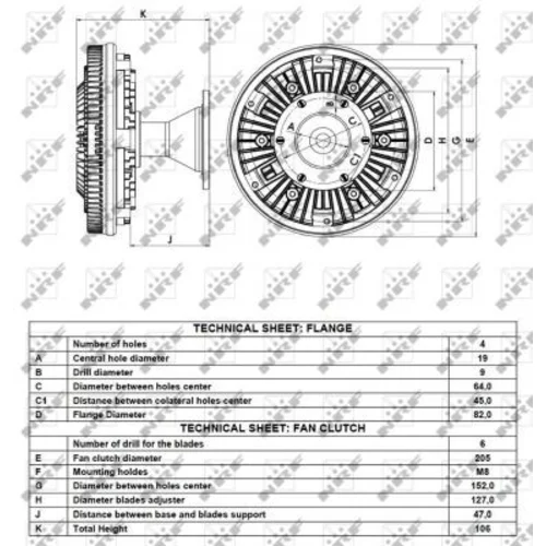 Spojka ventilátora chladenia 49130 /NRF/ - obr. 4