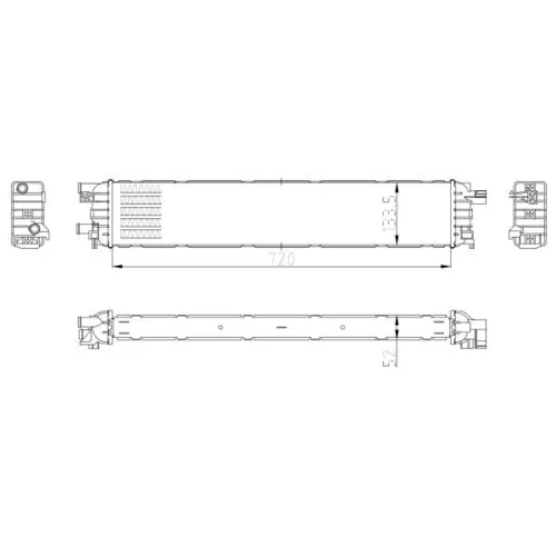 Chladič motora 50037 /NRF/ - obr. 4