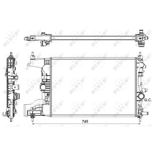 Chladič motora 53155 /NRF/ - obr. 3