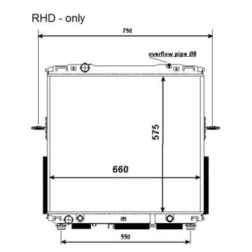 Chladič motora 53368 /NRF/ - obr. 4