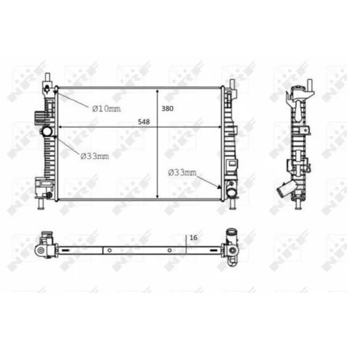Chladič motora 58289 /NRF/ - obr. 4